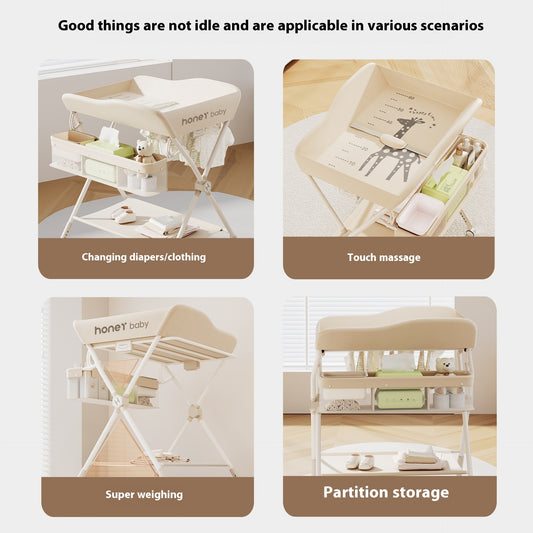 Multifunctional Foldable Diaper-changing Table Baby Care Urine Exchange