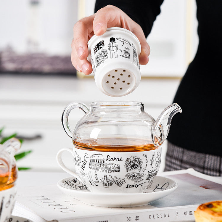 Ceramic English Mother And Son Pot Set