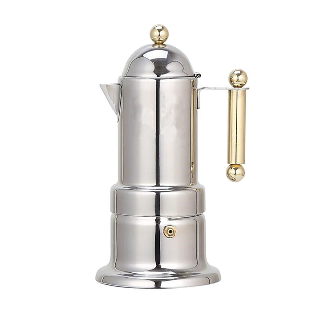 Italian Stainless Steel Espresso Pot Moka Pot Set Thickened Extraction Coffee Utensils Coffee Pot Electric Stove