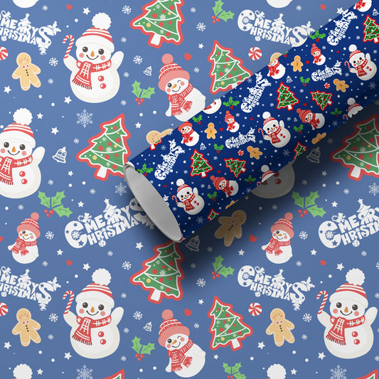Christmas Gift Packaging Paper Printed Gift Paper Cute Christmas Eve Christmas Gift