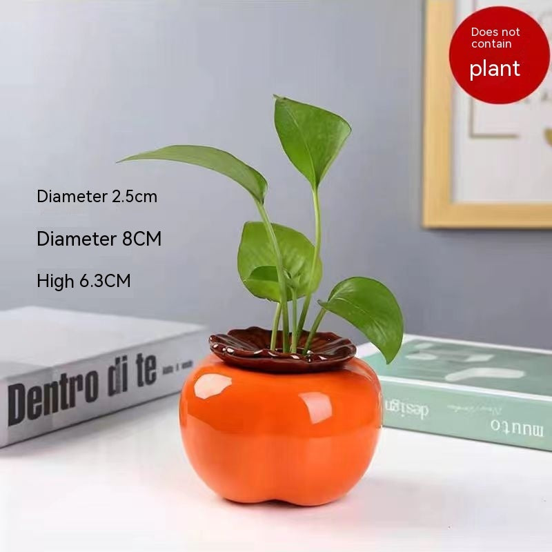 Creative Persimmon Vase Ceramic Decorations Ornaments