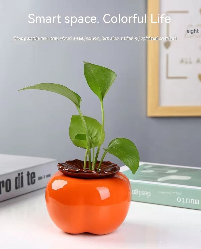 Creative Persimmon Vase Ceramic Decorations Ornaments