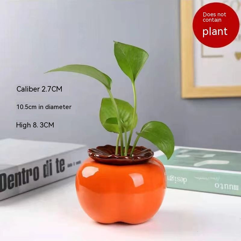 Creative Persimmon Vase Ceramic Decorations Ornaments