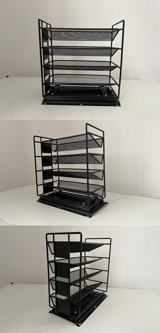 Kitchen Multi-layer Household Metal Pull-out Cabinet Storage Storage Rack Slide Seasoning Rack