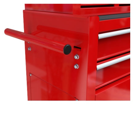High Capacity Rolling Tool Chest With Wheels And Drawers, 8-Drawer Tool Storage Cabinet--RED