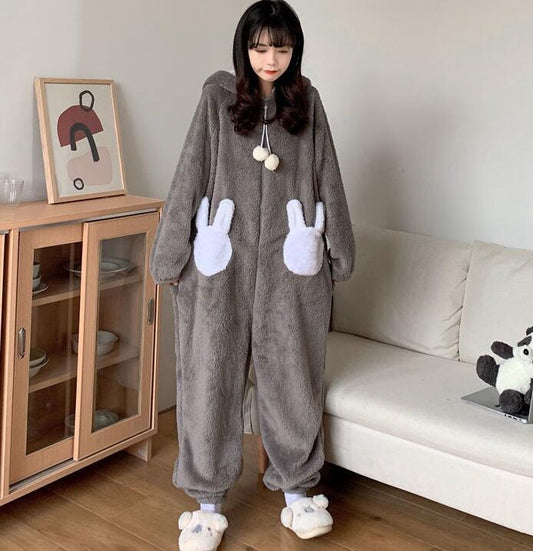 Season Thick Coral Fleece Pajamas Women