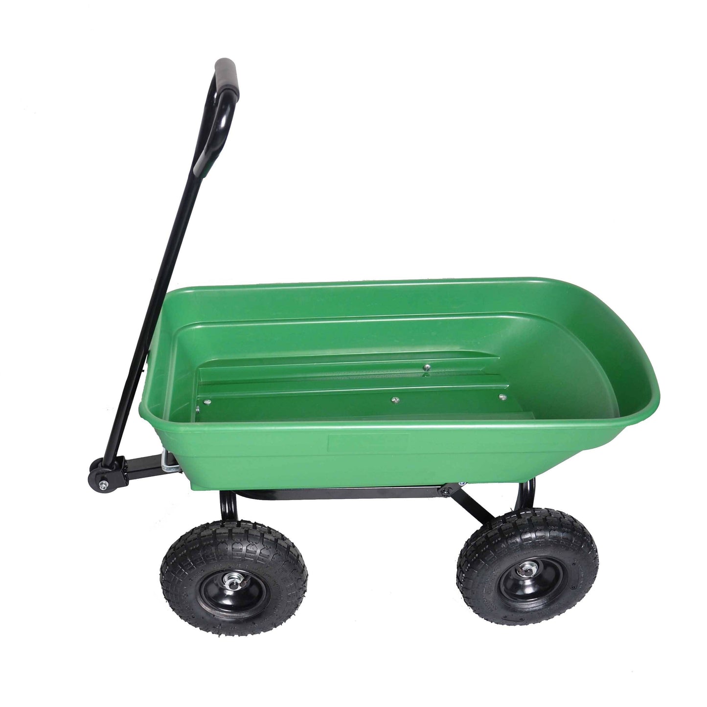 Folding Garden Dump Cart With Steel Frame And 10-in., 300-Pound Capacity