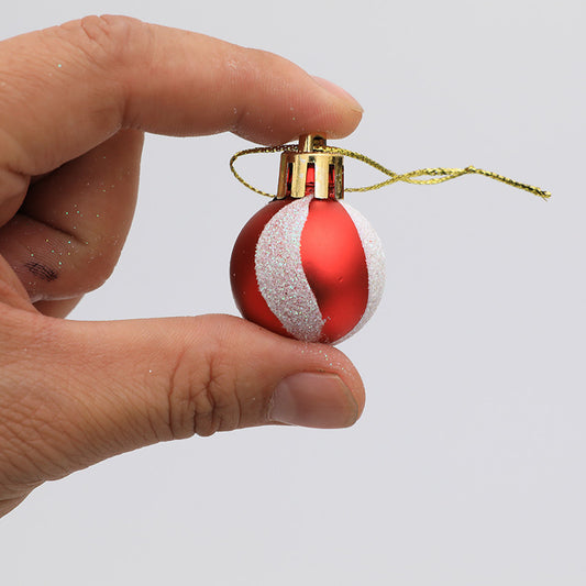 Mini Painted Christmas Ball 3 Cm24PCS Christmas Gift Gift Gift