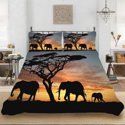 Elephant photo duvet cover
