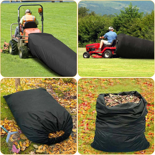 Lawn Tractor Leaf Bag 54 Cubic Feet Standard Garden Waste Bag W 112in Opening For Fast & Easy Leaf Riding Lawn Mower Rubbish Bag Outdoor