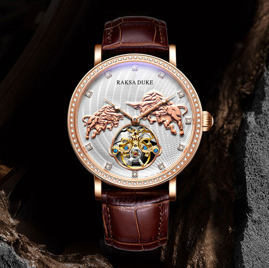 Diamond-embedded Commemorative Watch Waterproof Famous Watch Mechanical Watch Watch