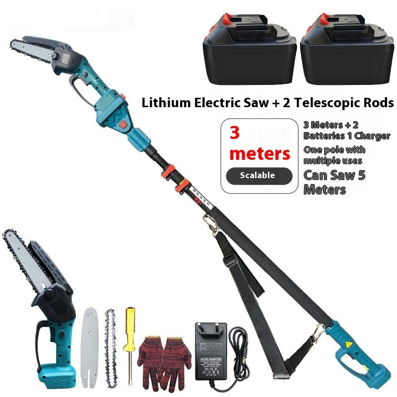 Brushless Lithium Battery Electric Chain Saw Garden Logging Electric Pruning Saw