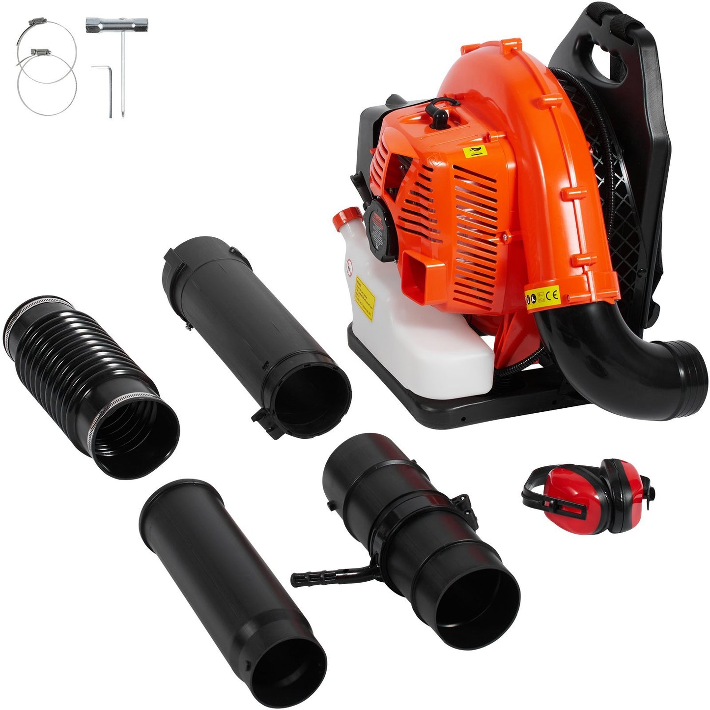 Backpack Leaf Blower 79CC 2-Cycle Gas Leaf Blower 930CFM Air Volume 184MPH