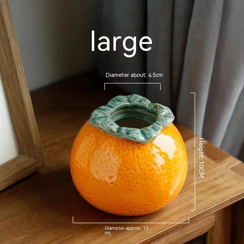 Creative Persimmon Vase Ceramic Decorations Ornaments