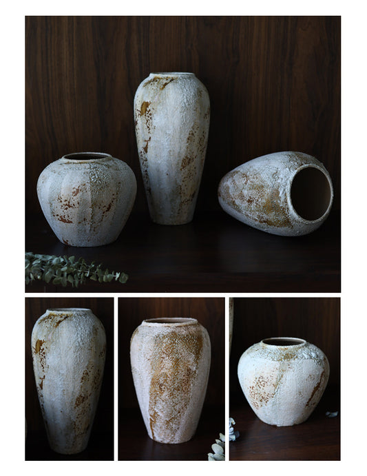 Retro Stoneware Ceramic Chinese Creative Vase Home Decorations