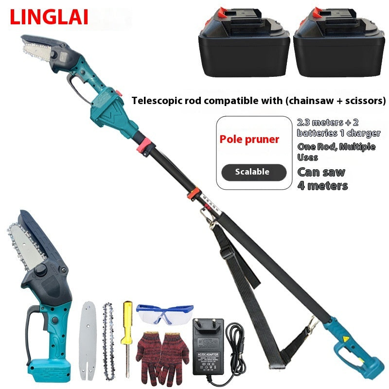 Brushless Lithium Battery Electric Chain Saw Garden Logging Electric Pruning Saw