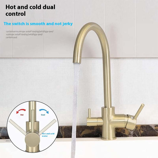 Kitchen Hot And Cold Water Purification Vegetable Washing Universal Household Faucet