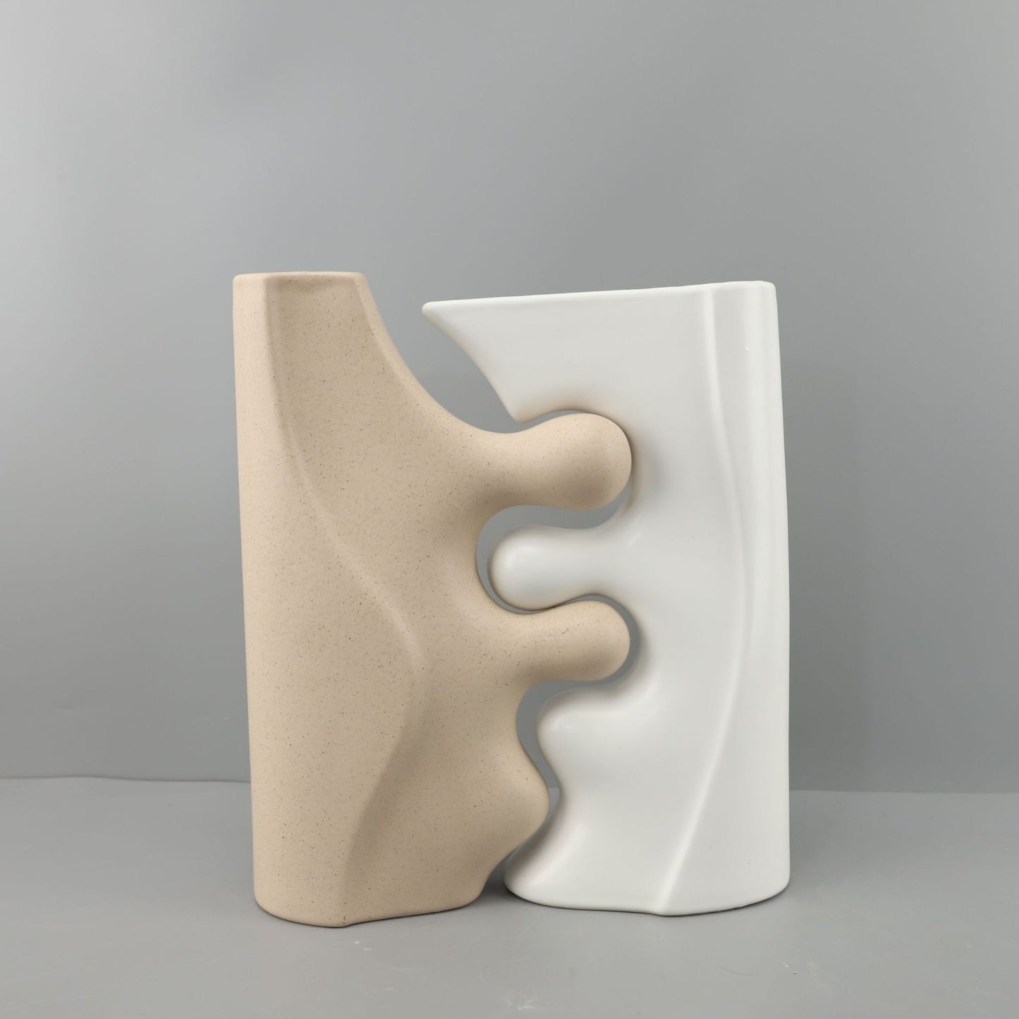 Simple Modern Ceramic Geometric Vase TV Cabinet Sample Room Decorations Ornaments