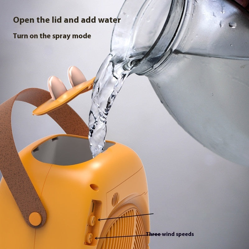 Spray Fan Humidification Cooling USB Portable Mute Desktop Fan