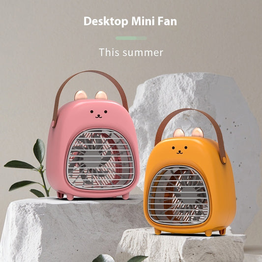 Spray Fan Humidification Cooling USB Portable Mute Desktop Fan