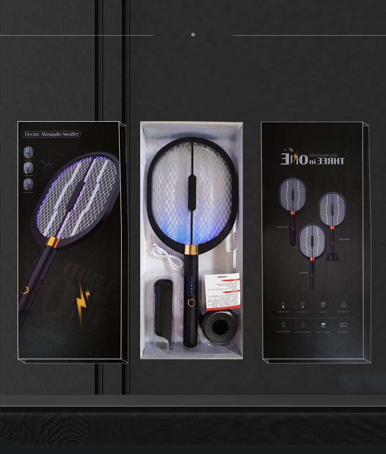 Electric Mosquito Swatter Rechargeable Household Super Two-In-One Powerful Multi-Function Mosquito Killer