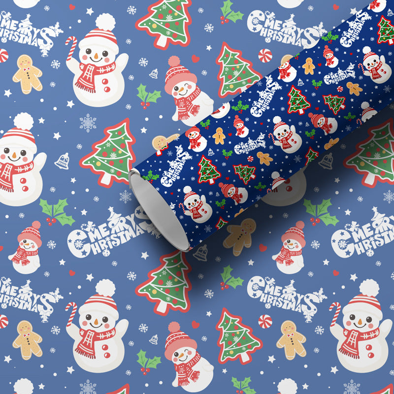 Christmas Gift Packaging Paper Printed Gift Paper Cute Christmas Eve Christmas Gift