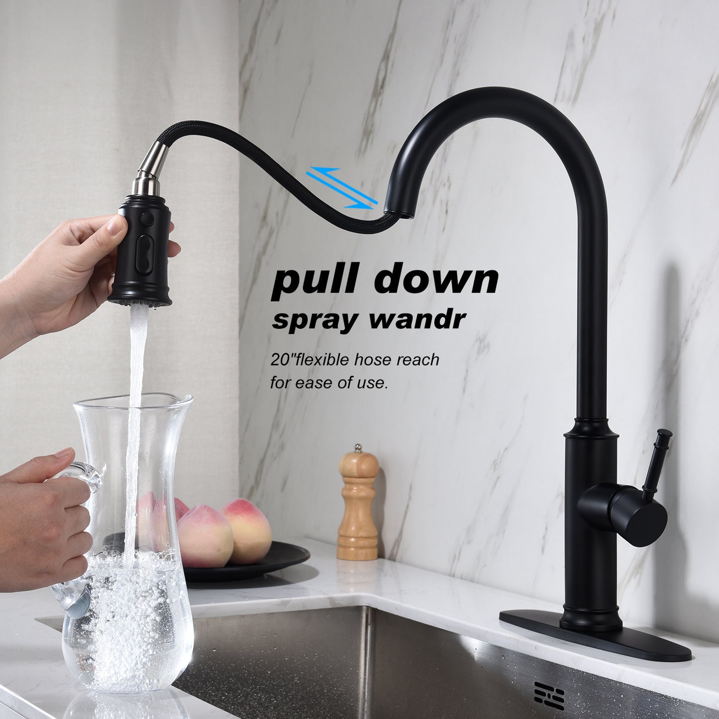 Pull-out Sprinkler Kitchen Faucet