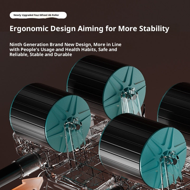 Abdominal Wheel Automatic Rebound Home Sports Fitness Equipment