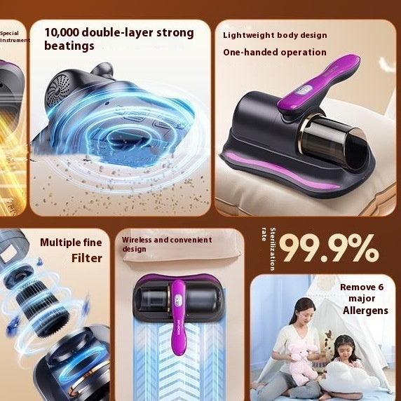 Automatic UV Sterilization Mites Instrument Household Bed Vacuum Cleaner
