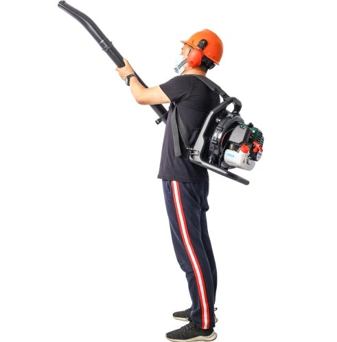OSAKAPRO 52CC 2-Cycle Gas Backpack Leaf Blower With Extention Tube,green