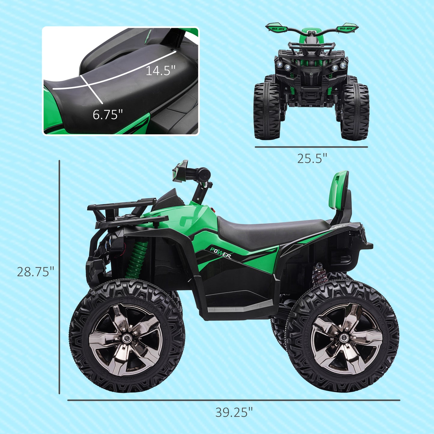 12V 4 Wheeler Kids ATV with Music