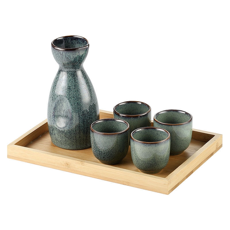 Japanese Sake Pot Set Kiln Variator