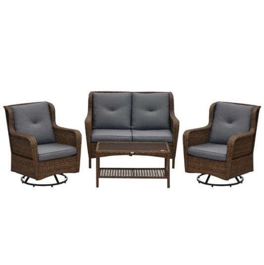 Pieces Patio Furniture Set