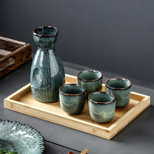 Japanese Sake Pot Set Kiln Variator