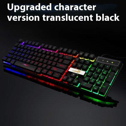 Industrie-Gaming-Tastatur leuchtende USB-Kabel-Gaming-Tastatur