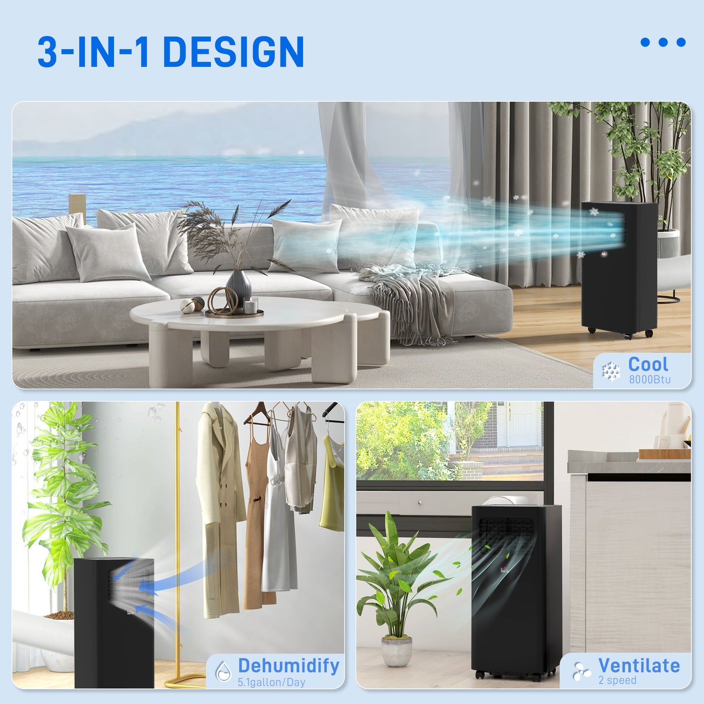 8000 BTU Mobile Air Conditioner