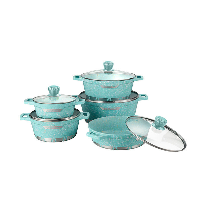 Cooking Pot Set Die-cast Soup Household Wok An Aluminum Non-stick Pan