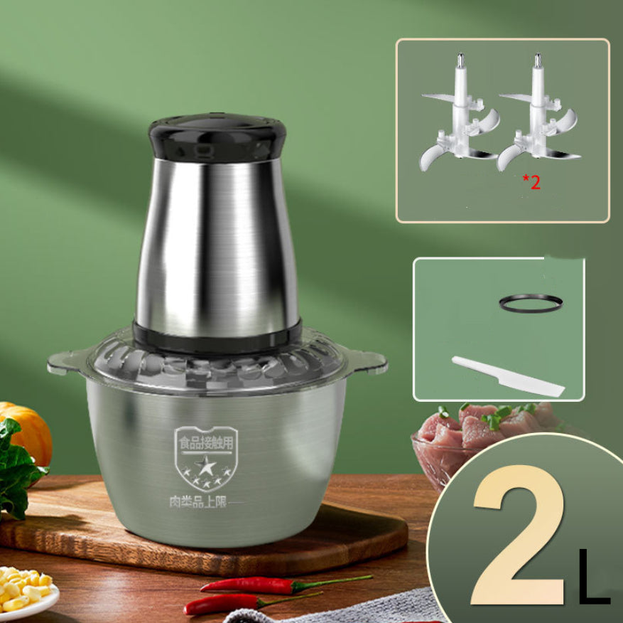 Stainless Steel Meat Grinder Small Household Automatic Cooking Machine
