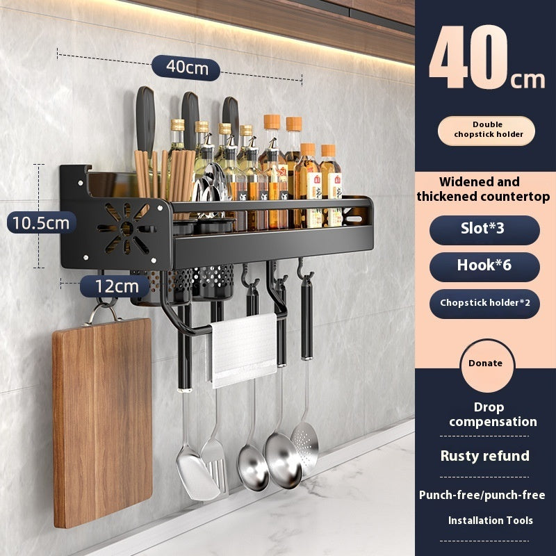 Kitchen Storage Rack Punch-free Multi-functional Household