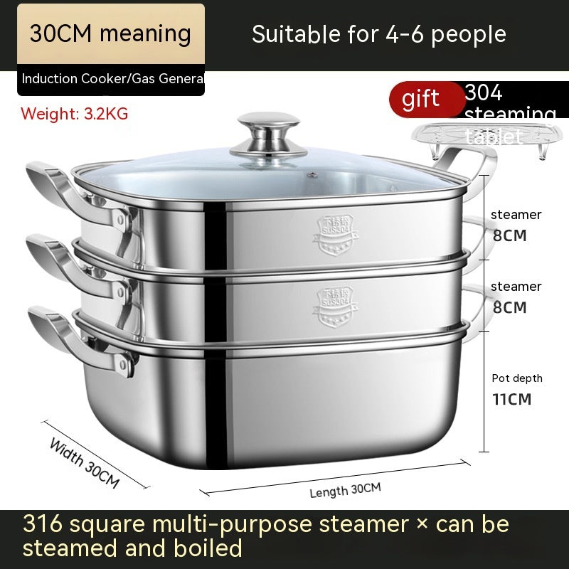 Square Steamer Household Multi-function
