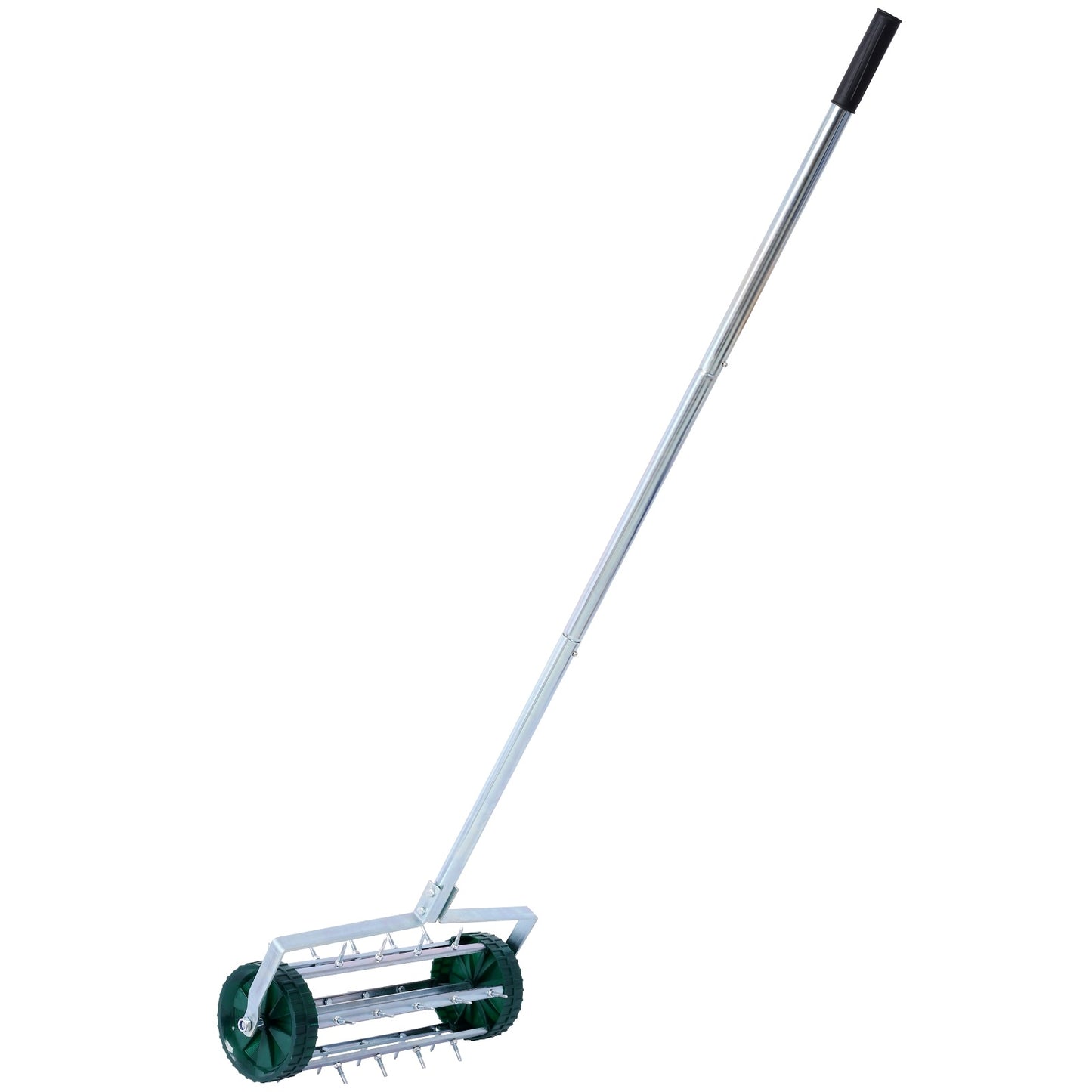 Spike Lawn Aerator, Heavy Duty Rolling Lawn Aerator, Garden Yard Rotary Push Lawn Aeration With Stee