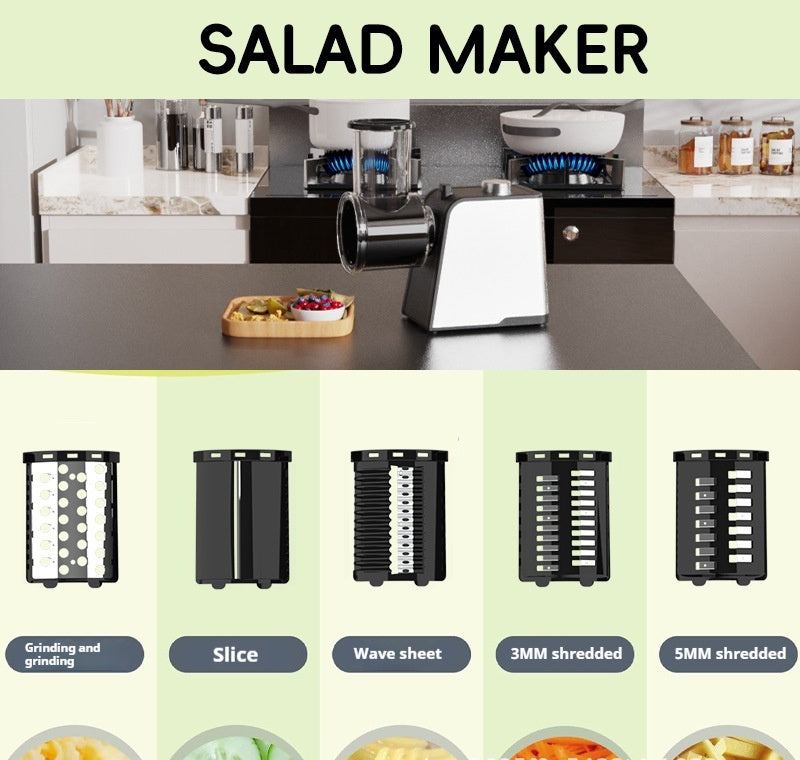 Small Household Multi-functional Stainless Steel Automatic Sausage Meat Grinder Meat Mincer Minced Pepper Garlic Paste