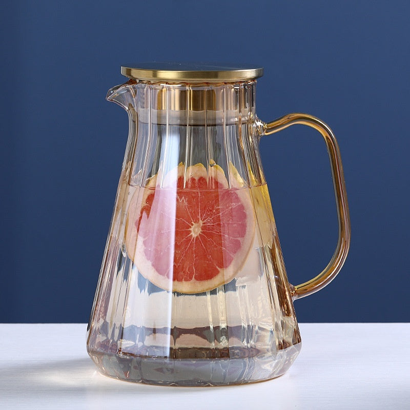 Champagne Cold Water Pot Set Juice Lemon Pot Tea Water Pitcher