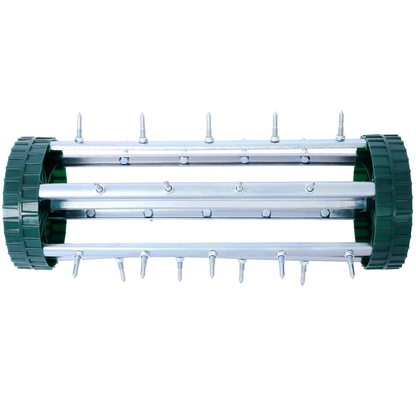 Spike Lawn Aerator, Heavy Duty Rolling Lawn Aerator, Garden Yard Rotary Push Lawn Aeration With Stee