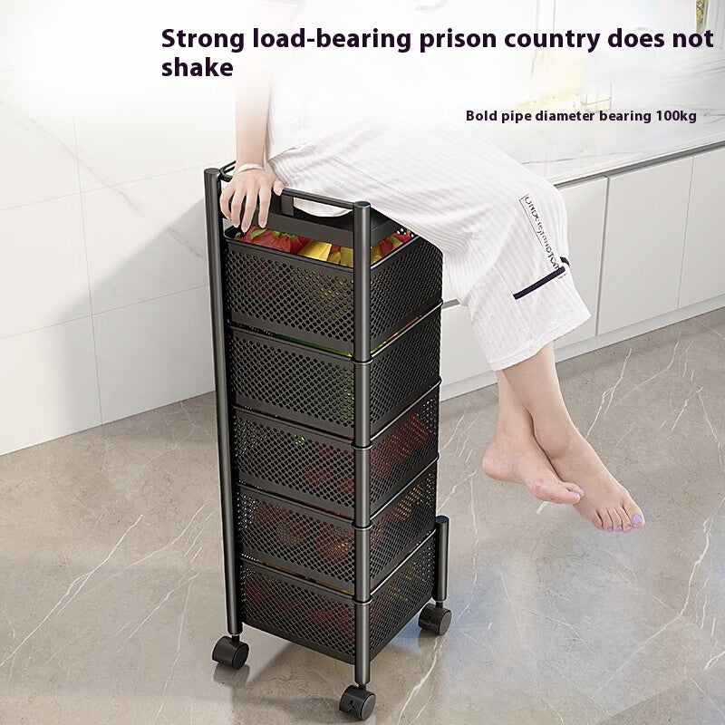 Kitchen Vegetable Rack Indoor Multi-layer Floor Household