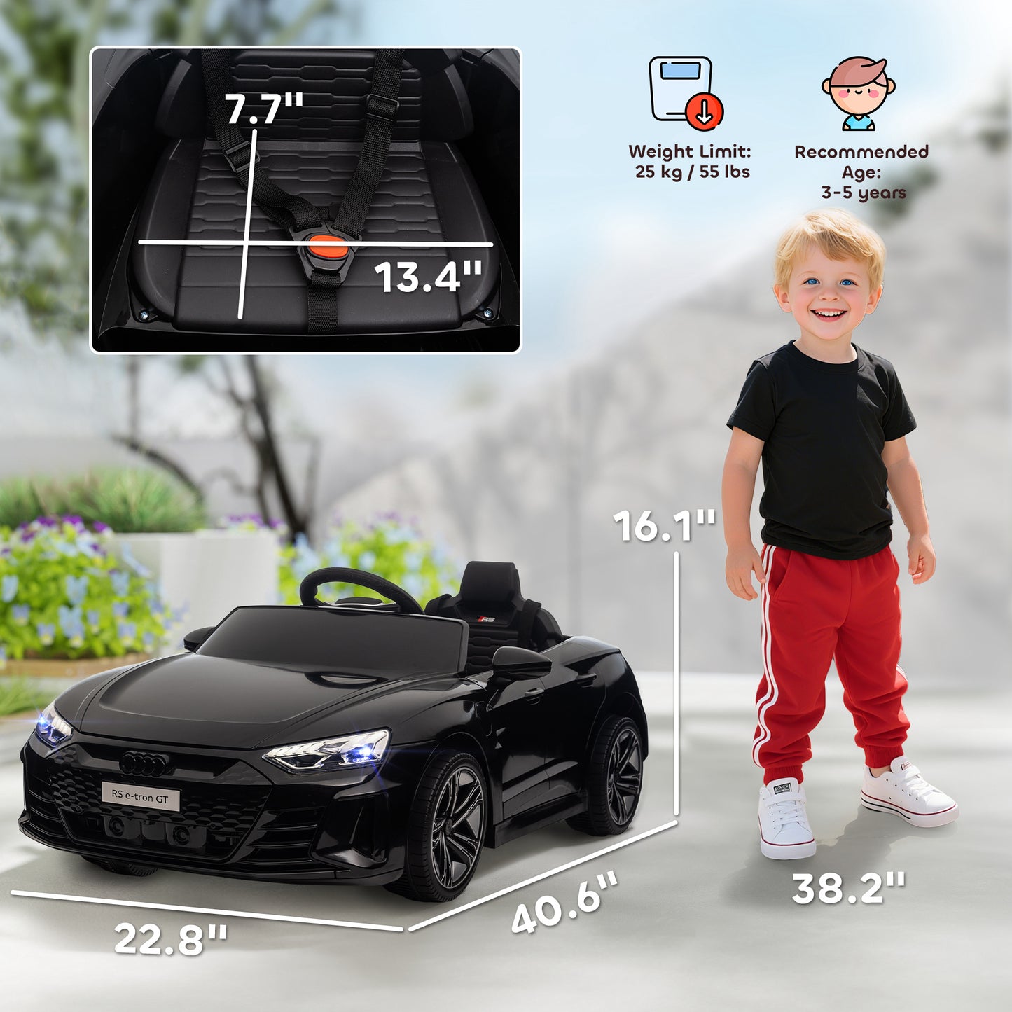 Licensed Audi RS e-tron GT 12V Ride On Car Truck for Kids