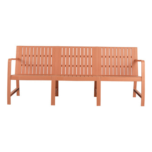 1-Piece Indoor Outdoor Furniture 3-Seater Sofa Waterproof PP Material - Easy Assembly Patio Conversation Set