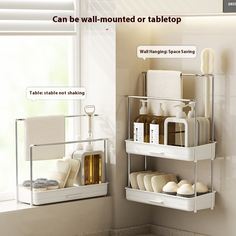 Multi-layer Rag Storage Rack Kitchen Storage Rack