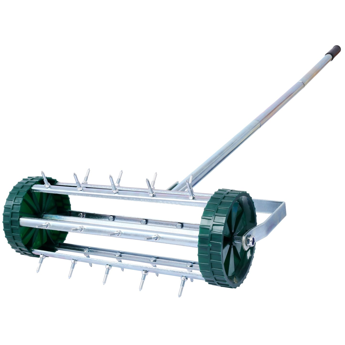 Spike Lawn Aerator, Heavy Duty Rolling Lawn Aerator, Garden Yard Rotary Push Lawn Aeration With Stee